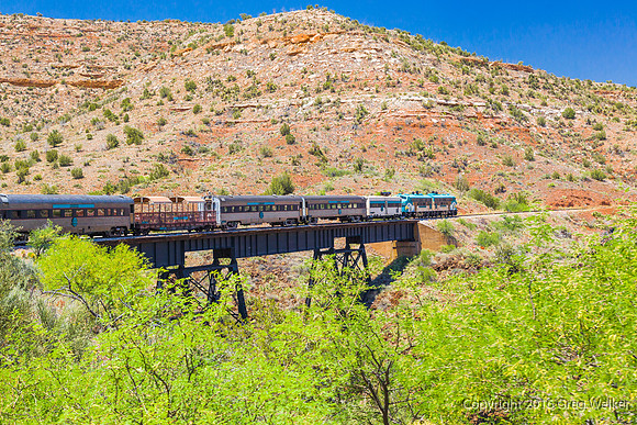 Views From Train As You Travel Through The Canyon