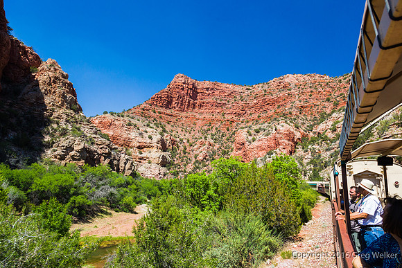 Views From Train As You Travel Through The Canyon