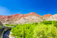 Views From Train As You Travel Through The Canyon