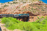 Views From Train As You Travel Through The Canyon