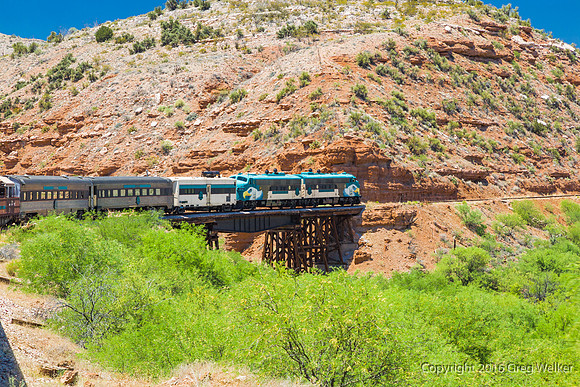 Views From Train As You Travel Through The Canyon