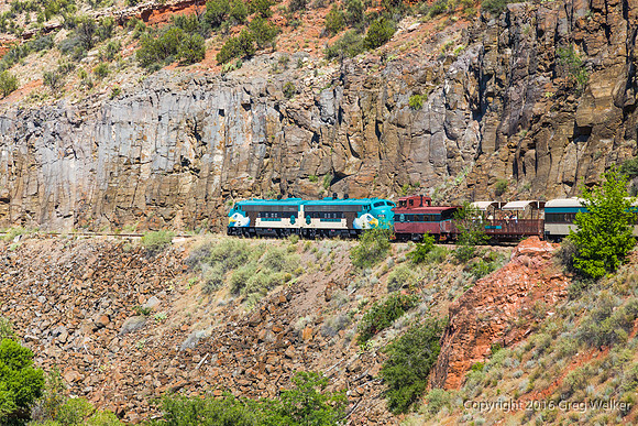 Views From Train As You Travel Through The Canyon