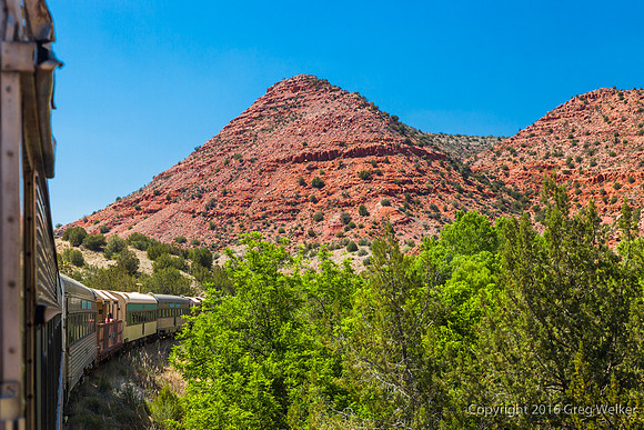 Views From Train As You Travel Through The Canyon