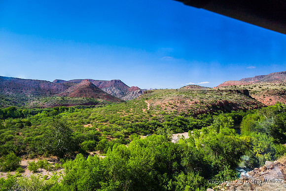 Views From Train As You Travel Through The Canyon