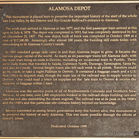 Commemorative Plaque On Depot