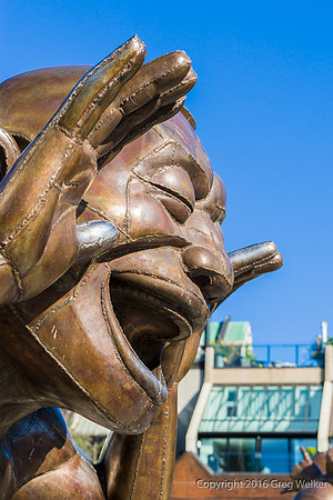 "A-maze-ing Laughter" Sculpture By Yue Minjun In Morton Park