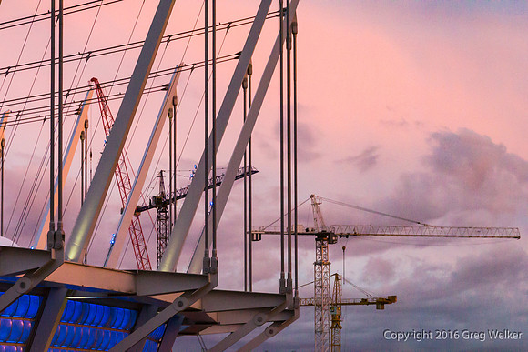 Shots Of BC Place Stadium Across The Street From Our Hotel