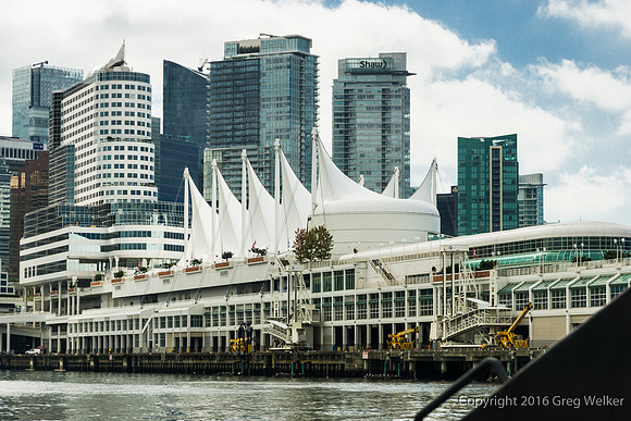 Views Of "Canada Place" From Sea Bus