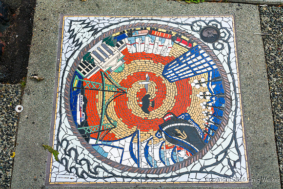 Tile Murals In The Sidewalk