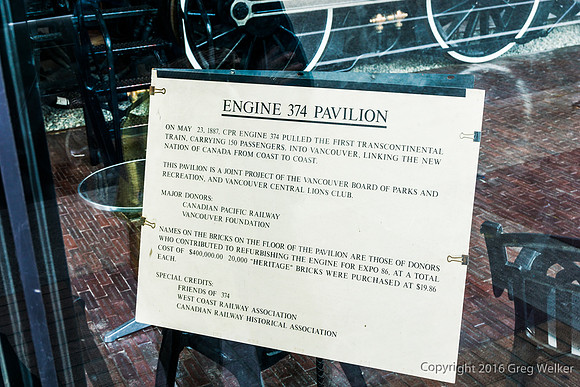 CPR 374 Inside Museum Portion Of Roundhouse