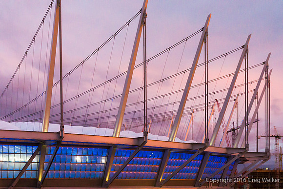 Shots Of BC Place Stadium Across The Street From Our Hotel