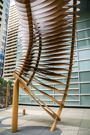 "Weaving Fence And Horn" Sculpture By John McEwan.