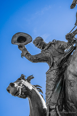 Sculpture On The Stampede Fairgrounds.