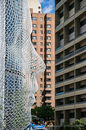 "Wonderland" Sculpture By Jaume Plensa At Bow Building.