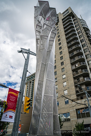 "Luminous Crossings" Sculpture By Chris Garten.