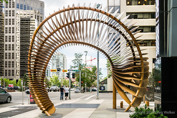 "Weaving Fence And Horn" Sculpture By John McEwan.