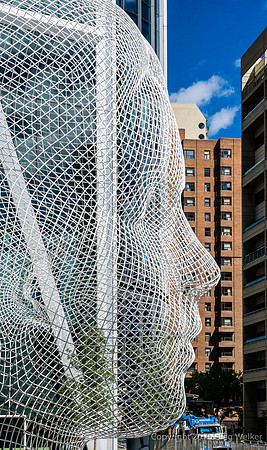 "Wonderland" Sculpture By Jaume Plensa At Bow Building.