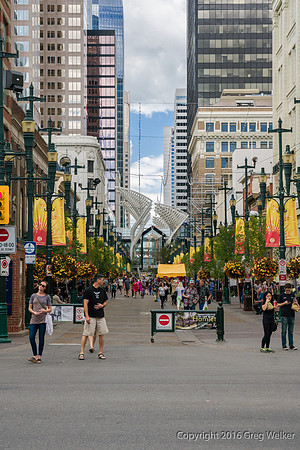 Stephen Avenue (8 Ave. SW).  Shops And Restaurants.