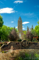Rouleauville Square.  Saint Mary's Cathedral In Background.