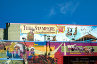 Mural Depicting The Calgary Stampede.