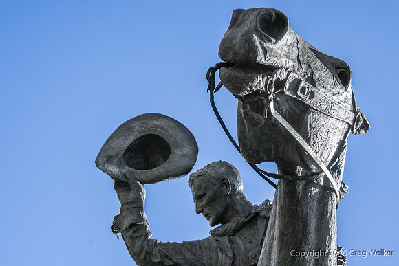 Sculpture On The Stampede Fairgrounds.