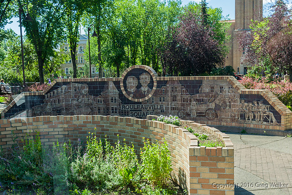 Rouleauville Square And Mural.