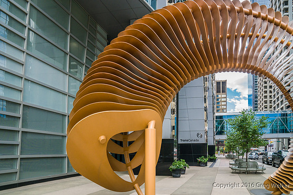 "Weaving Fence And Horn" Sculpture By John McEwan.