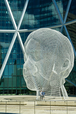 "Wonderland" By Jaume Plensa Outside The Bow Building.