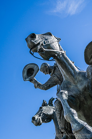 Sculpture On The Stampede Fairgrounds.