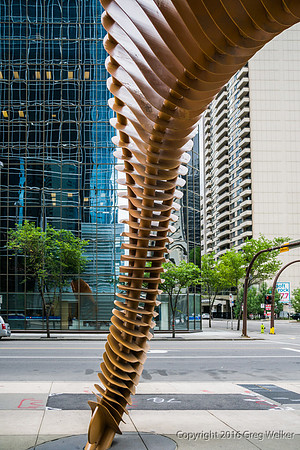 "Weaving Fence And Horn" Sculpture By John McEwan.