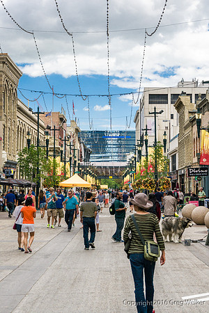 Stephen Avenue (8 Ave. SW).  Shops And Restaurants.