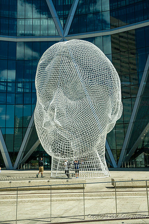 "Wonderland" By Jaume Plensa Outside The Bow Building.