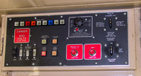 This panel in the locomotive cab controls many locomotive functions.