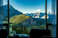 View From Our Room With Cascade & Tunnel Mtns. & Fairholm Range in View.