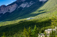 Rimrock Resort (Center) & Banff Springs Hotel Bottom Right.