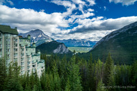 Rimrock Resort Looking Toward Bow Valley & The Fairholm Range.  Tunnel & Cascade Mtns. At Left.