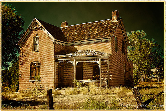 Abandoned House In Escalante - Photoshop Modified