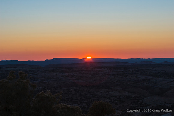 Sunrise At The Head Of Rocks Overlook