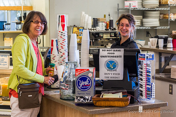 Whoa Nellie Deli (The Mobil) At 120/395 Jct.  Great Food.