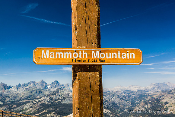 Top of Mammoth Mountain.