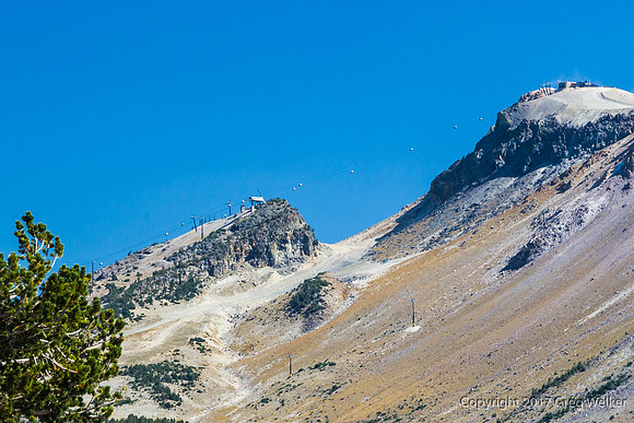 Shot Of Panorama Gondola Ride To Top Of Mammoth Mountain