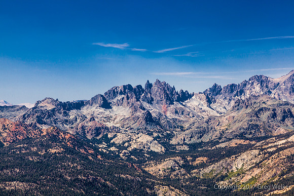 Minaret Mountains Shot From Minaret Vista.