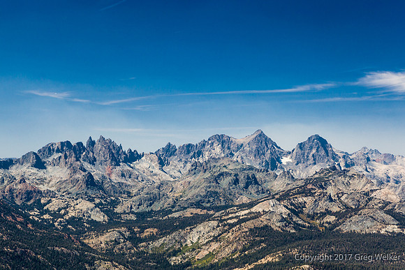 Minaret Mountains Shot From Minaret Vista.