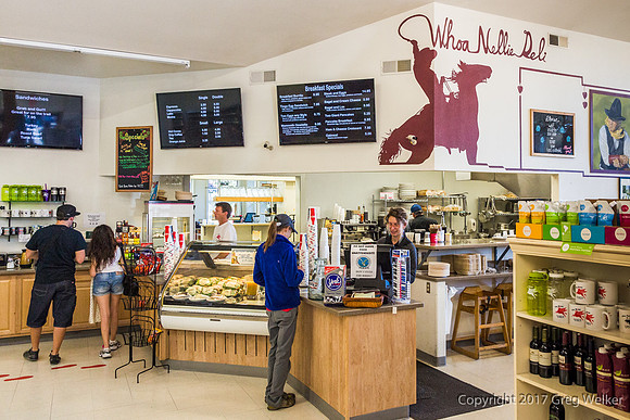 Whoa Nellie Deli (The Mobil) At 120/395 Jct.  Great Food.
