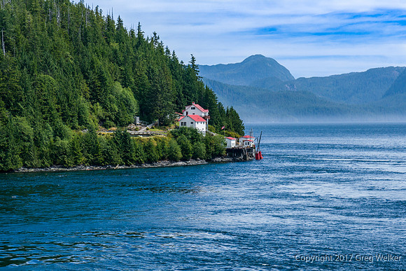 Boat Bluff Lighthouse, Sarah Island BC.