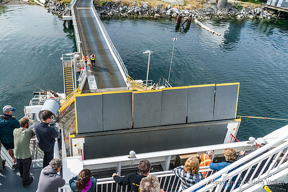 Bella Bella Ferry Slip.  Lowering the "apron".