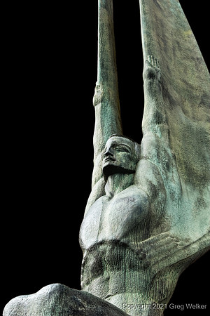 Sculpture, Boulder Dam (Hoover Dam), Boulder City NV Oct. 2008