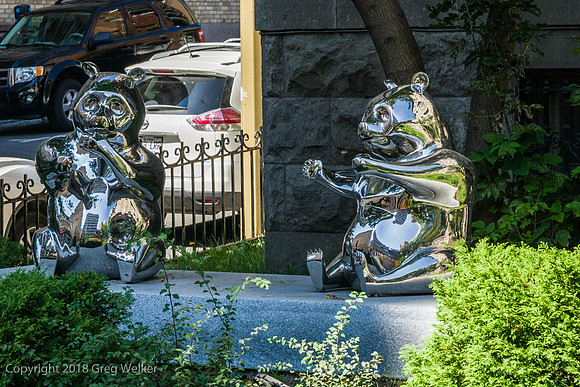 Panda sculpture by Zhang Huan for Expoi 2010.