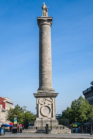 Nelson's Column in Jacques-Cartier Place.