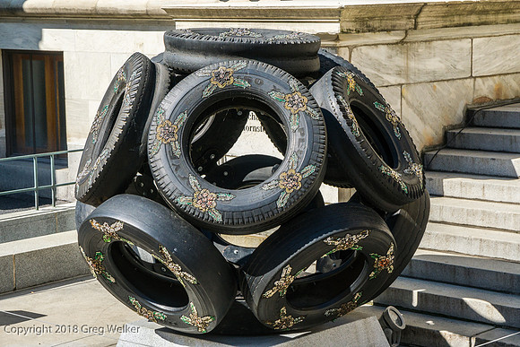 Sculpture "Tribute to Wirikuta" by Betsabee Romero.